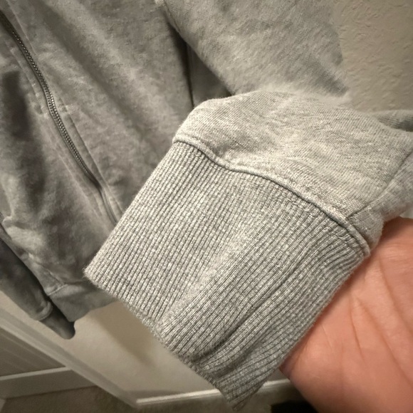 Duluth Trading Co Hoodie Sweatshirt Full Zip Women's S Grey Fleece Logo Beaver - Picture 6 of 7